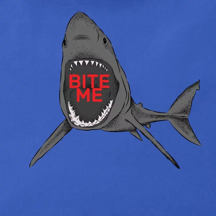 Shark Bite Me Zip Tote Bag