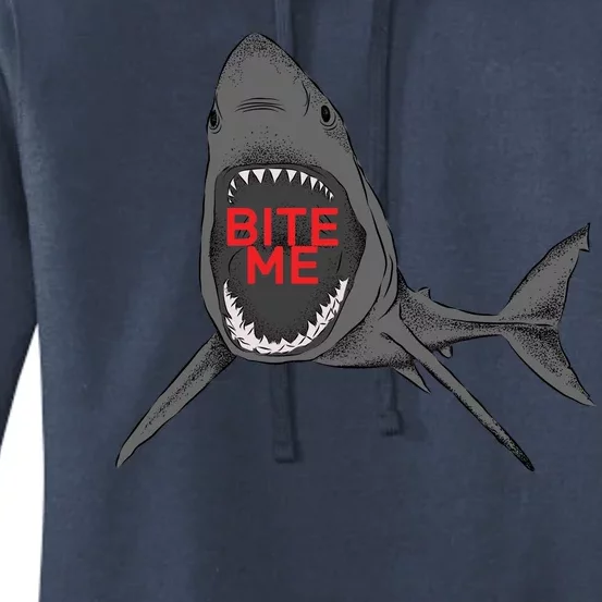 Shark Bite Me Women's Pullover Hoodie