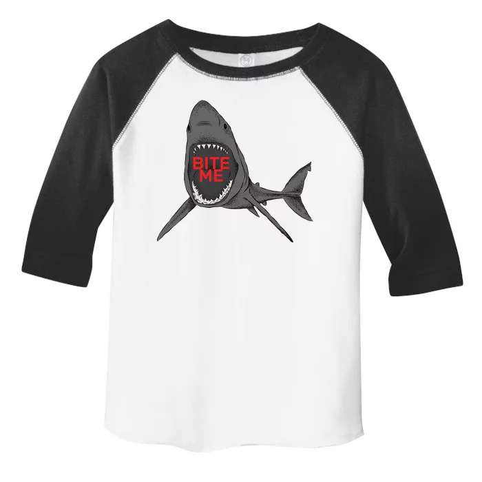 Shark Bite Me Toddler Fine Jersey T-Shirt