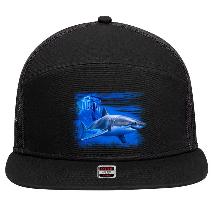 Shark Cage 7 Panel Mesh Trucker Snapback Hat