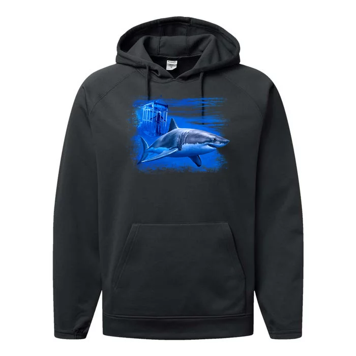 Shark Cage Performance Fleece Hoodie