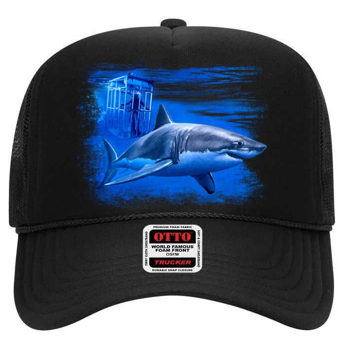 Shark Cage High Crown Mesh Trucker Hat