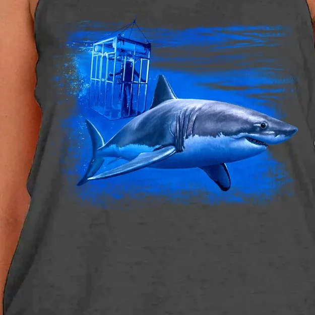 Shark Cage Women's Knotted Racerback Tank