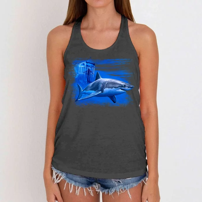 Shark Cage Women's Knotted Racerback Tank