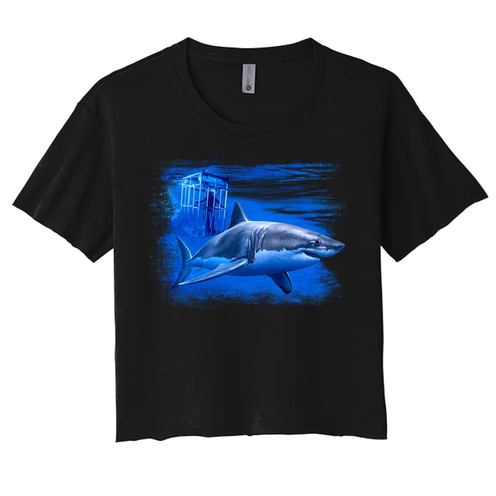 Shark Cage Women's Crop Top Tee