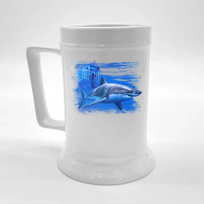 Shark Cage Front & Back Beer Stein