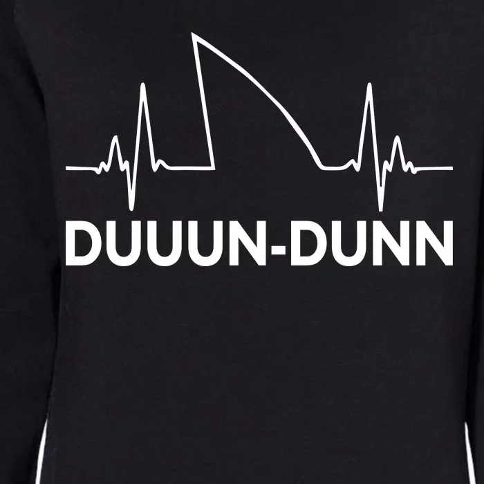 Shark Heartbeat Pulse Duuun-Dunn Womens California Wash Sweatshirt