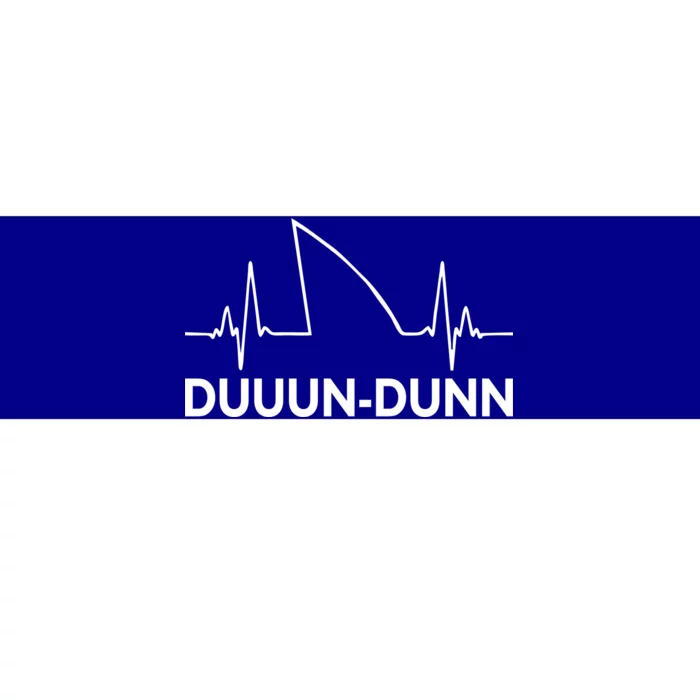 Shark Heartbeat Pulse Duuun-Dunn Bumper Sticker