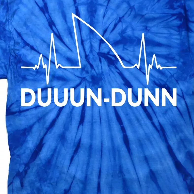 Shark Heartbeat Pulse Duuun-Dunn Tie-Dye T-Shirt