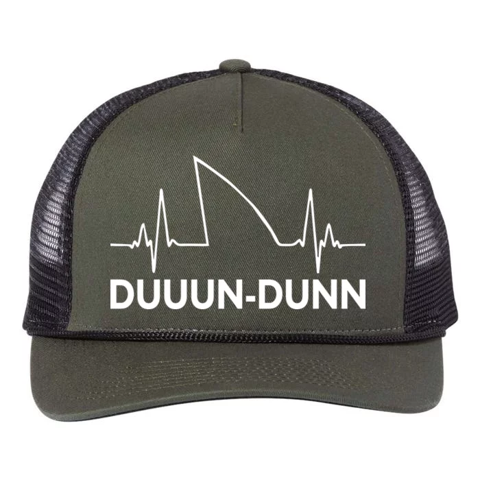 Shark Heartbeat Pulse Duuun-Dunn Retro Rope Trucker Hat Cap