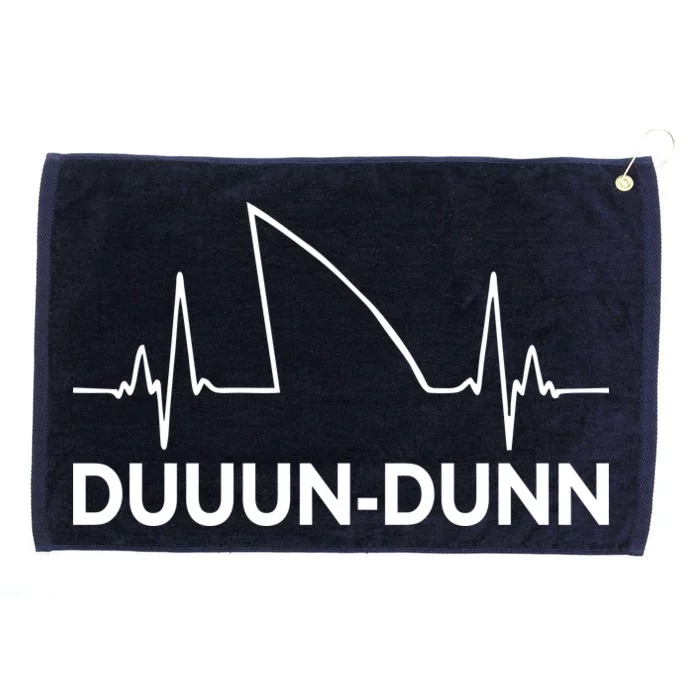 Shark Heartbeat Pulse Duuun-Dunn Grommeted Golf Towel