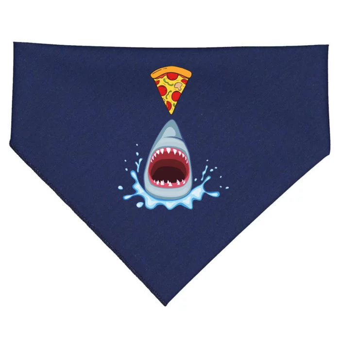 Shark Pizza Attack USA-Made Doggie Bandana