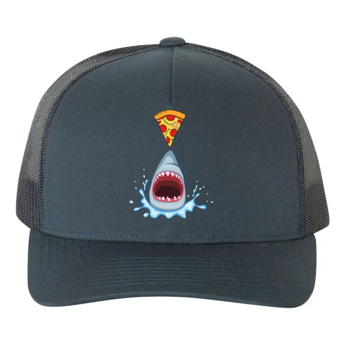 Shark Pizza Attack Yupoong Adult 5-Panel Trucker Hat