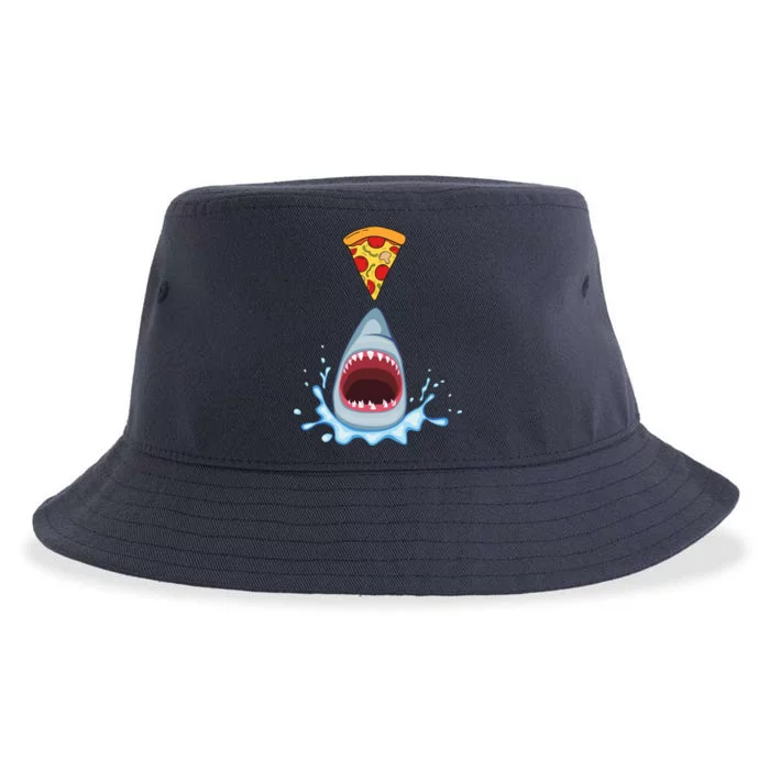 Shark Pizza Attack Sustainable Bucket Hat