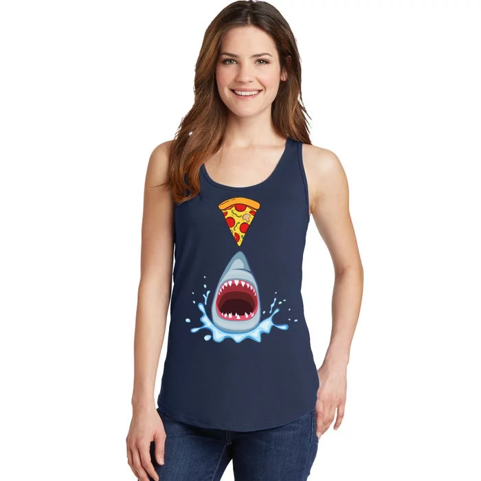 Shark Pizza Attack Ladies Essential Tank