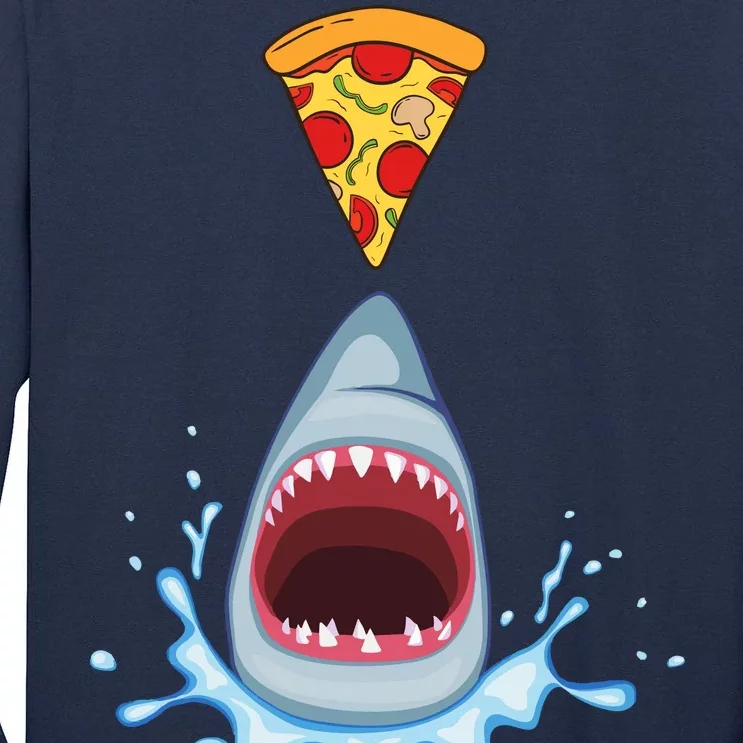 Shark Pizza Attack Tall Long Sleeve T-Shirt