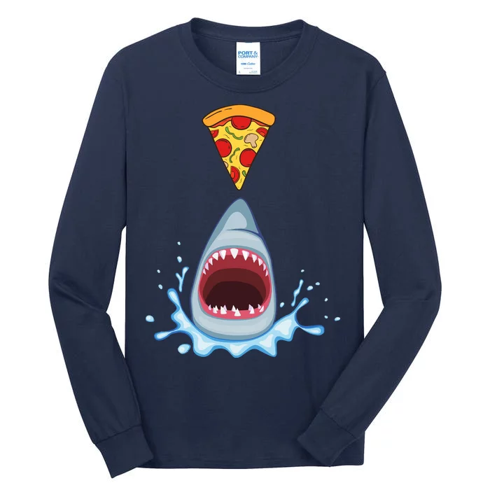 Shark Pizza Attack Tall Long Sleeve T-Shirt