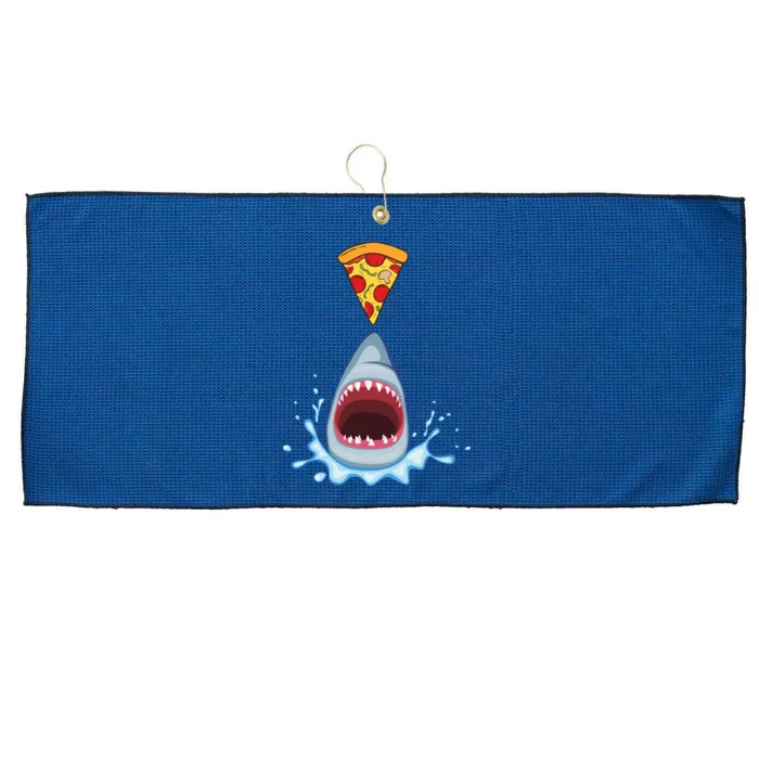 Shark Pizza Attack Large Microfiber Waffle Golf Towel