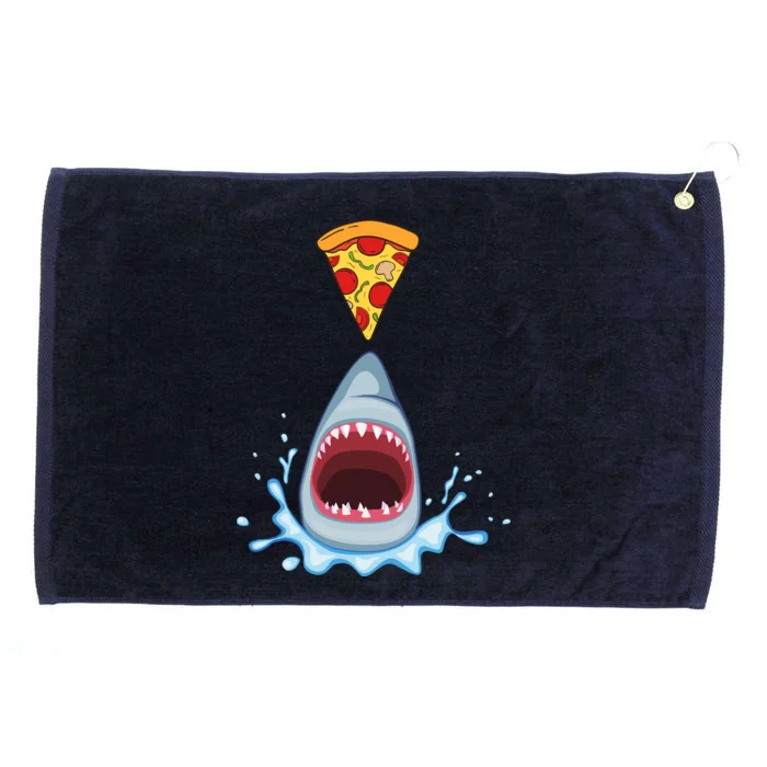 Shark Pizza Attack Grommeted Golf Towel