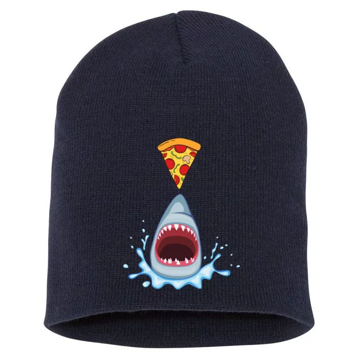 Shark Pizza Attack Short Acrylic Beanie