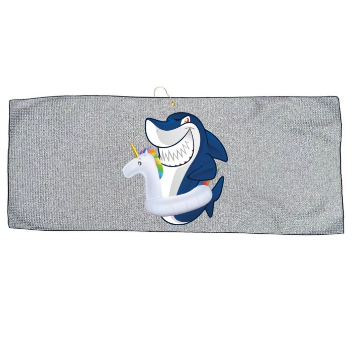 Shark Unicorn Float Pool Party Large Microfiber Waffle Golf Towel