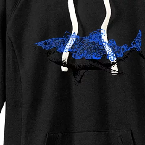 Shark Wave Women's Fleece Hoodie