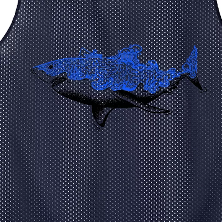 Shark Wave Mesh Reversible Basketball Jersey Tank