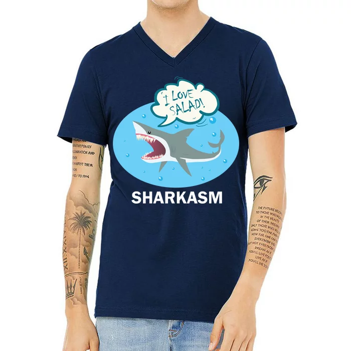 Sharkasm V-Neck T-Shirt