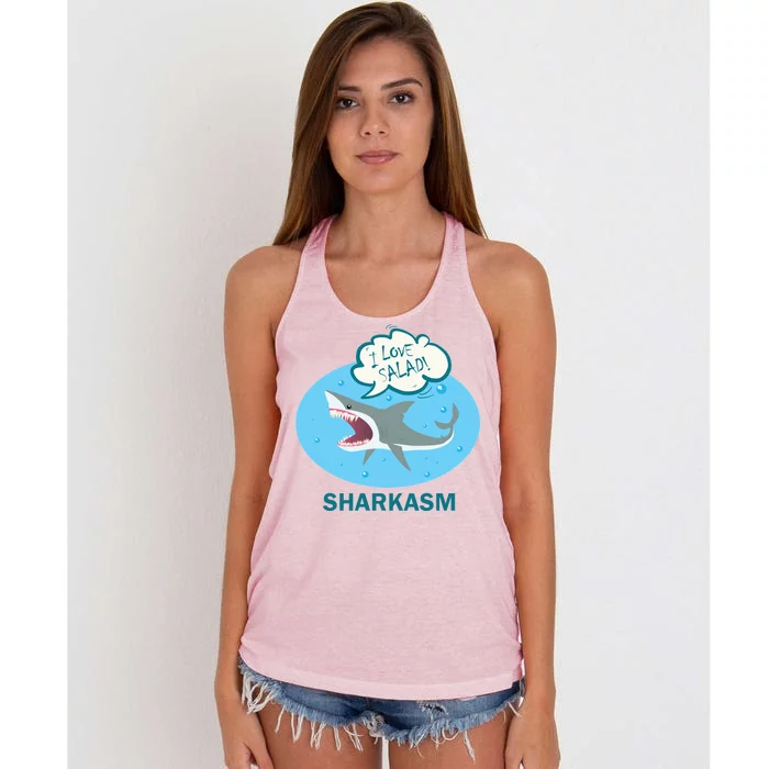 Sharkasm Women's Knotted Racerback Tank