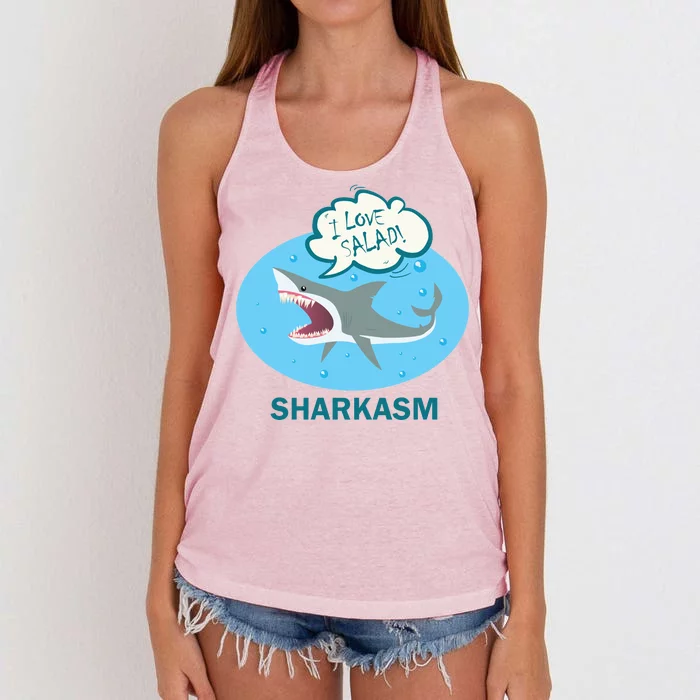 Sharkasm Women's Knotted Racerback Tank