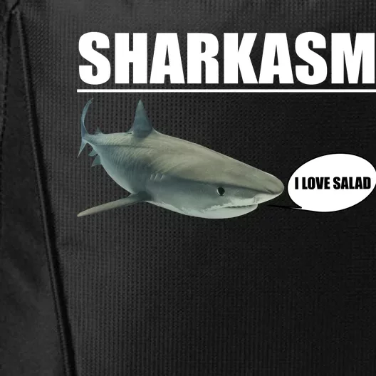 Sharkasm Funny Shark I Love Salad City Backpack