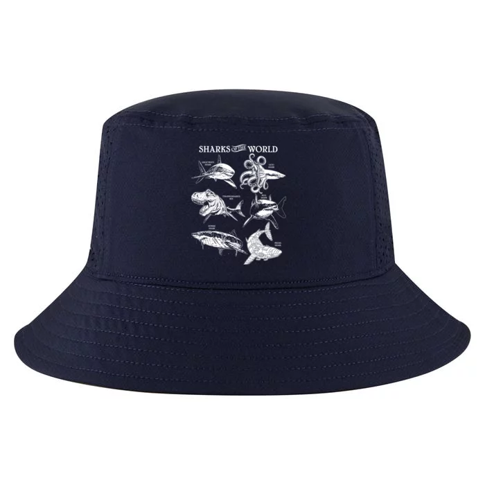 Sharks Of The World Cool Comfort Performance Bucket Hat