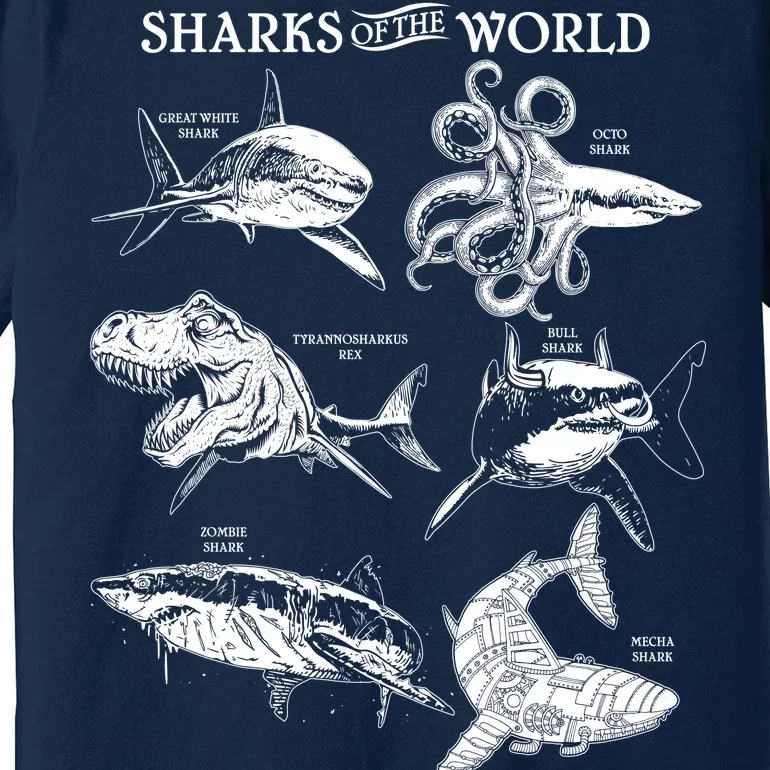 Sharks Of The World Premium T-Shirt