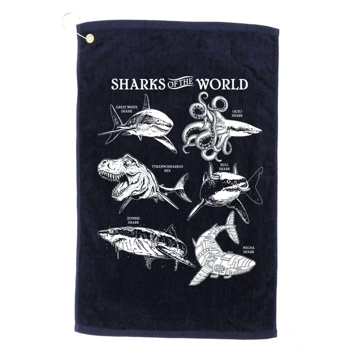 Sharks Of The World Platinum Collection Golf Towel