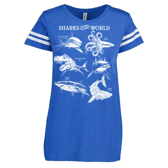 Sharks Of The World Enza Ladies Jersey Football T-Shirt