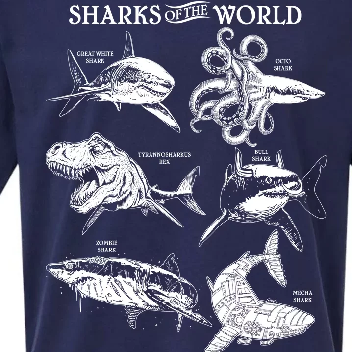 Sharks Of The World Sueded Cloud Jersey T-Shirt