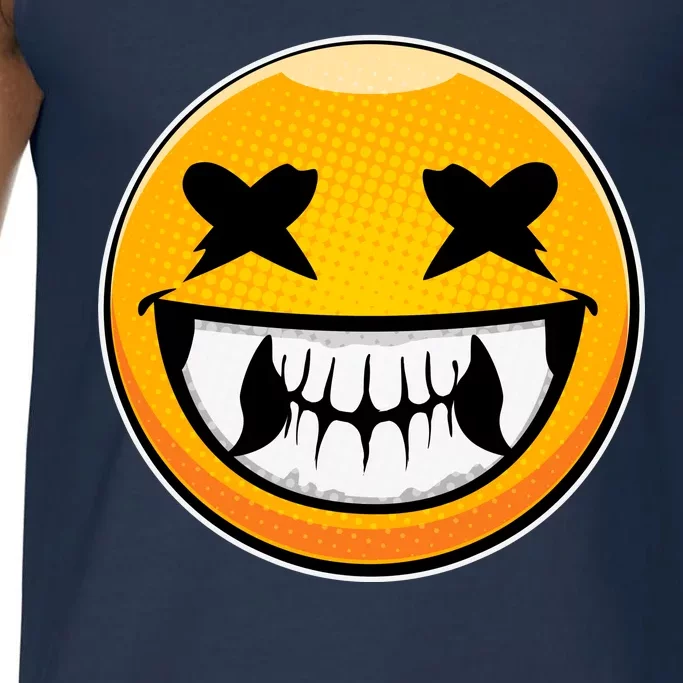 Sharp Toothed Smiley Creepy Emoji Comfort Colors® Tank Top