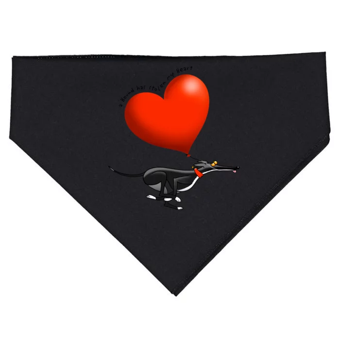 Stolen Heart Black Hound USA-Made Doggie Bandana