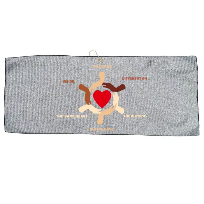 Same Heart Black History Month Junenth 1865 19th June2024 Gift Large Microfiber Waffle Golf Towel