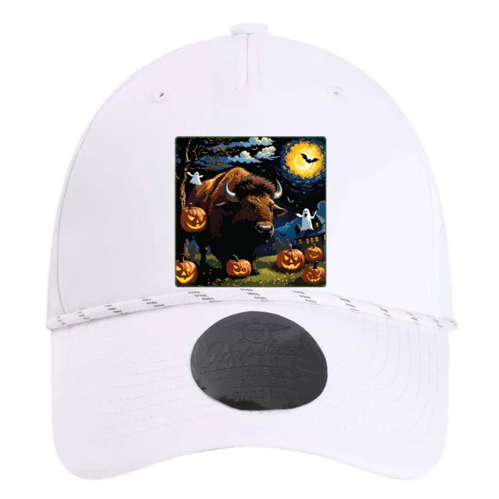 Spooky Halloween Bison Starry Night Performance The Dyno Cap