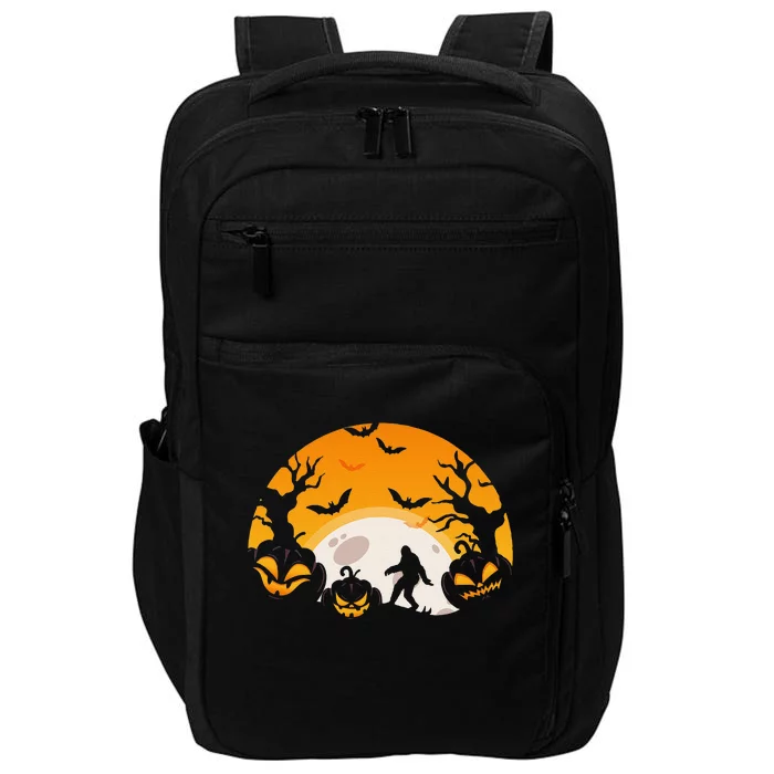 Sasquatch Halloween Bigfoot Pumpkin Last Minute Costume Impact Tech Backpack