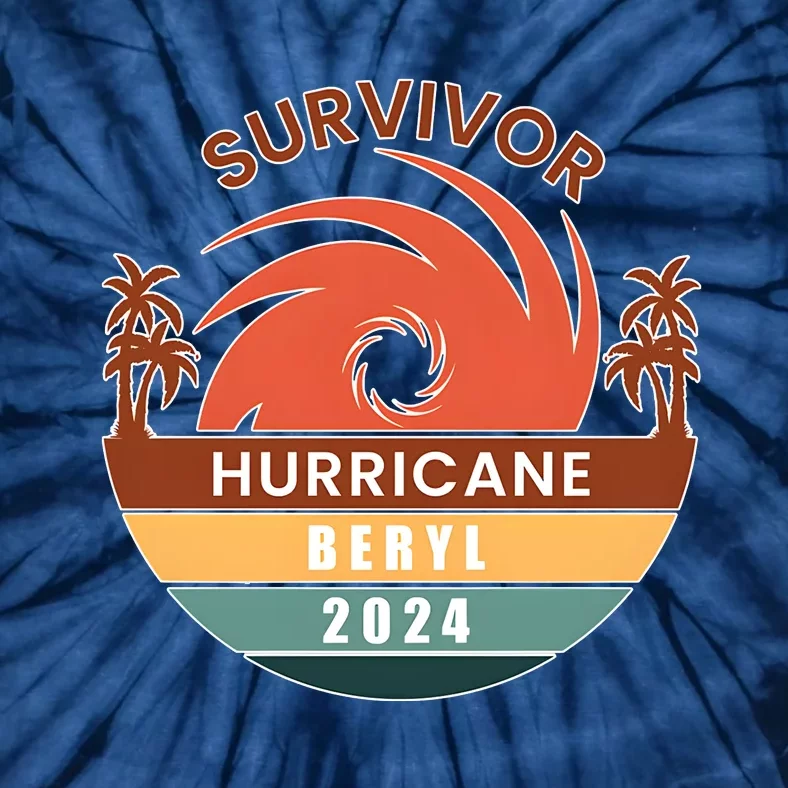 Survivor Hurricane Beryl 2024 Tie-Dye T-Shirt