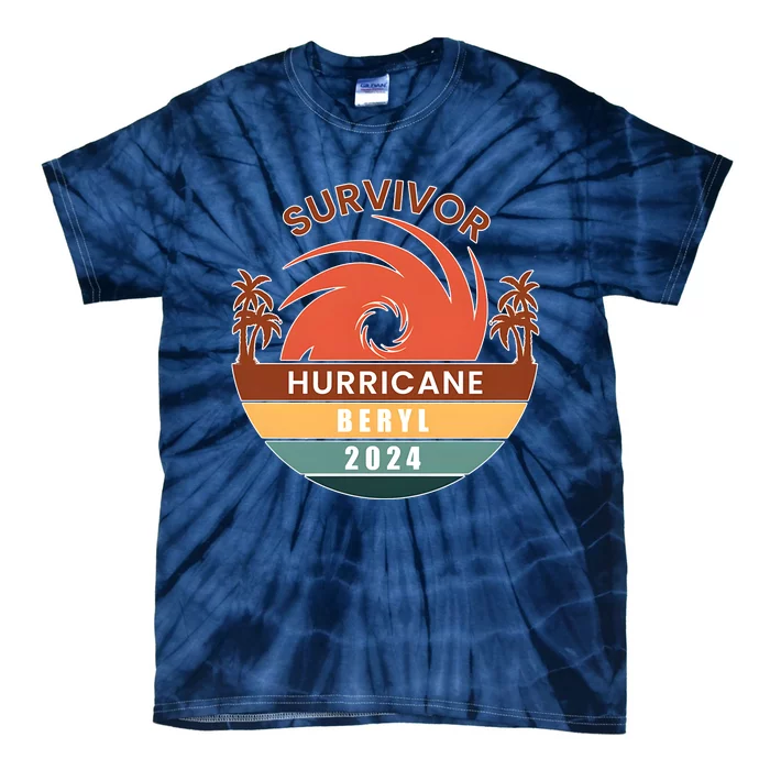 Survivor Hurricane Beryl 2024 Tie-Dye T-Shirt