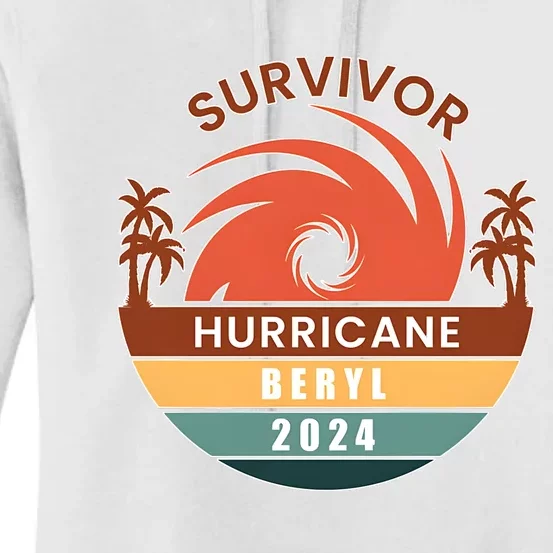 Survivor Hurricane Beryl 2024 Women's Pullover Hoodie