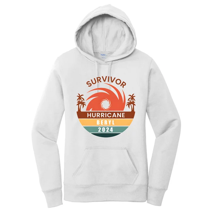 Survivor Hurricane Beryl 2024 Women's Pullover Hoodie