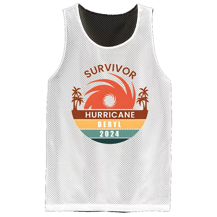 Survivor Hurricane Beryl 2024 Mesh Reversible Basketball Jersey Tank