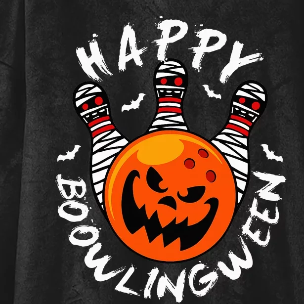 Spooky Halloween Bowling Party Costume Hooded Wearable Blanket