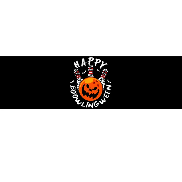 Spooky Halloween Bowling Party Costume Bumper Sticker