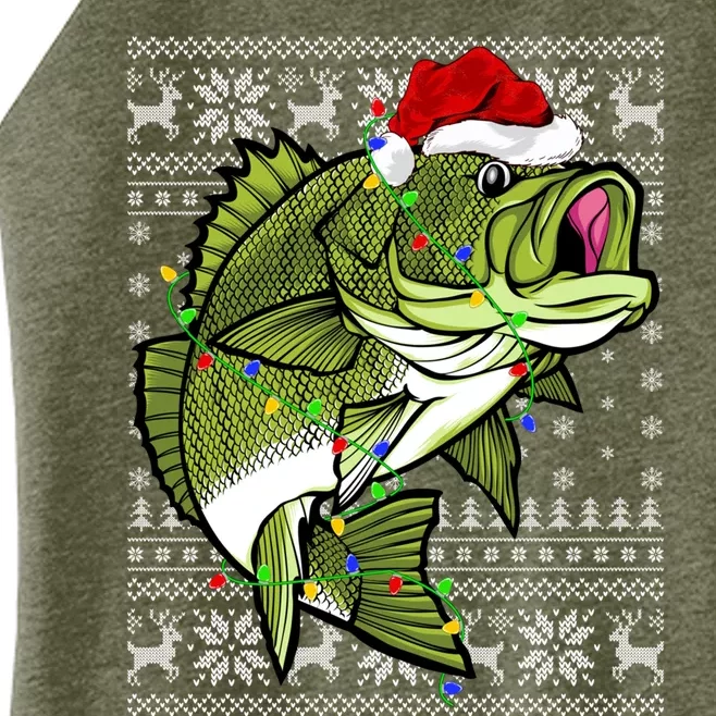 Santa Hat Bass Fish Xmas Lighting Ugly Bass Christmas Funny Gift