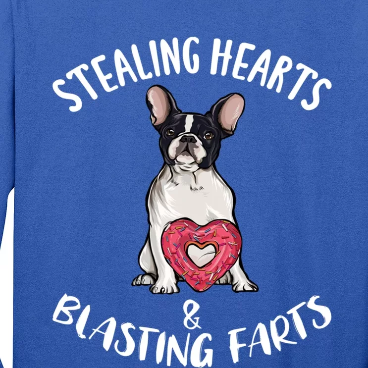 Stealing Hearts Blasting Farts French Bulldog Valentines Day Great Gift Long Sleeve Shirt